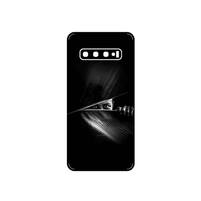 برچسب پوششی ماهوت مدل Black Portrait مناسب برای گوشی موبایل سامسونگ Galaxy S10