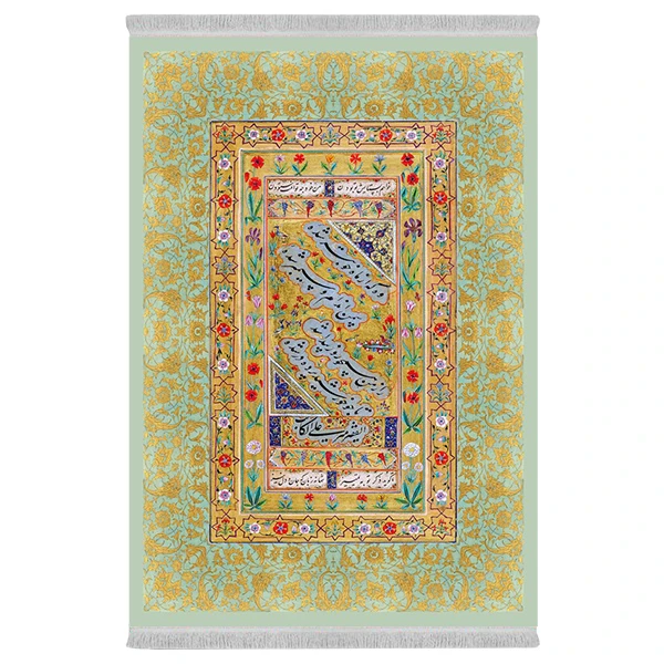 فرش پارچه‌ای دفه مدل فرشینه طرح مدرن کد 1025