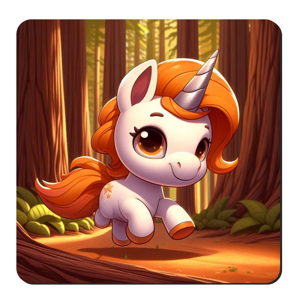  زیر لیوانی طرح تک شاخ کد nzl324