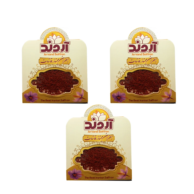 زعفران نگین آروند- 0.5 گرم بسته 3 عددی