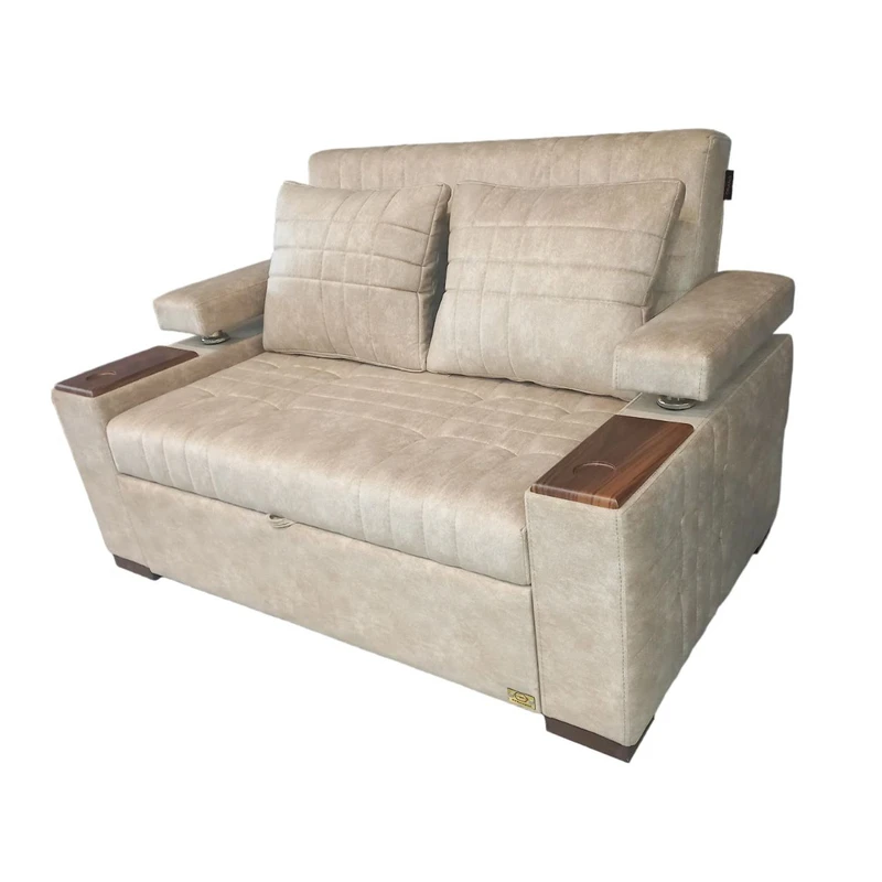 عکس شماره 4 : مبل تختخواب شو 1 تکه 2 نفره اورنگ مدل ریلی دسته دوبل