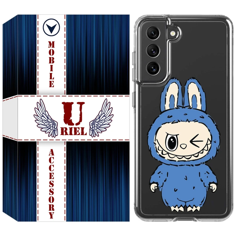 کاور یوریل قاب مدل Clear کد 116 طرح لبوبو Labubu مناسب برای گوشی موبایل سامسونگ Galaxy S21 FE