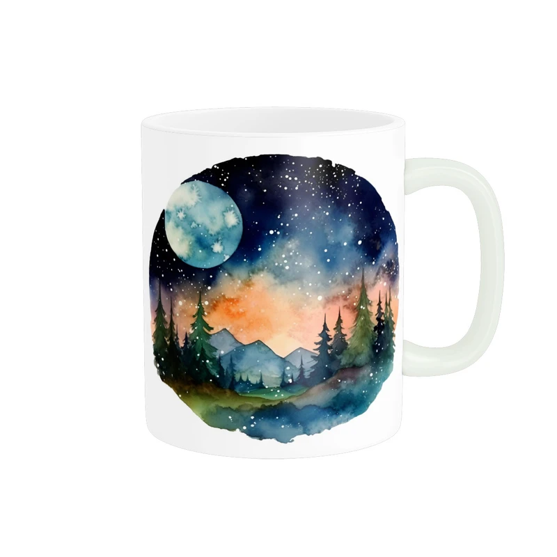 ماگ پاد آفرین مدل منظره شب کد 117