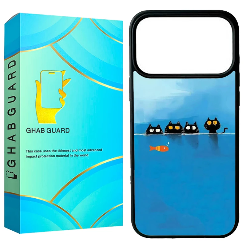 کاور قاب گارد طرح گربه و ماهی مدل G17PM مناسب برای گوشی موبایل اپل iPhone 17 Pro Max