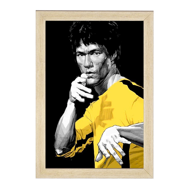 تابلو خندالو مدل بروس لی (Bruce Lee) کد F1947