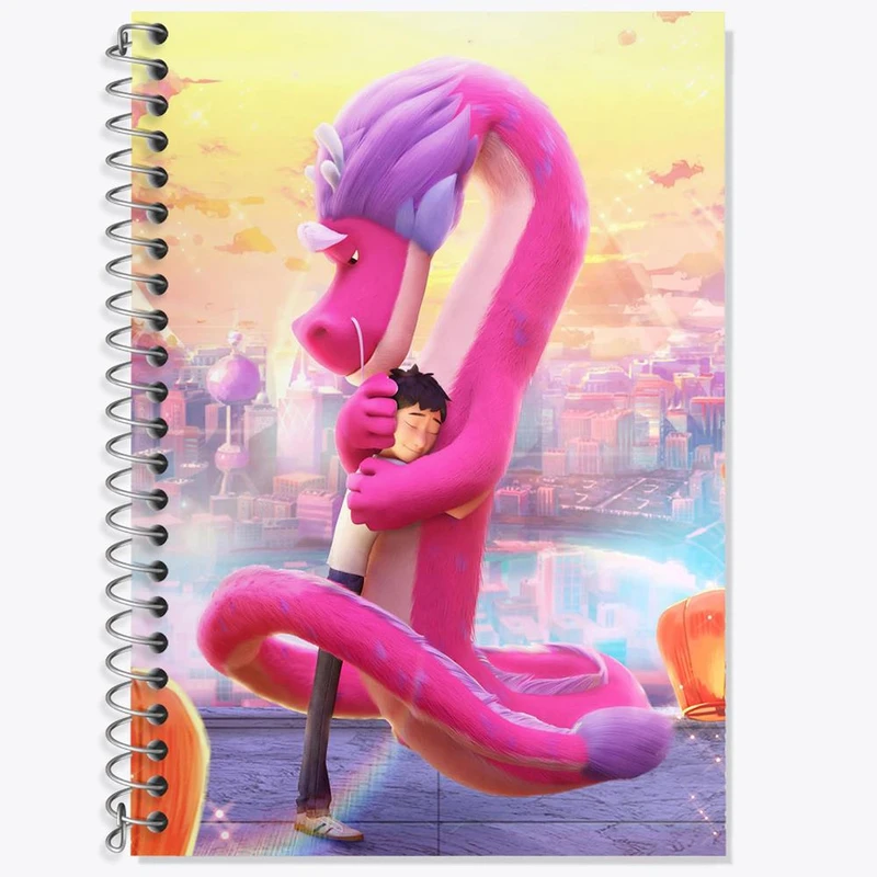 دفتر لغت 50 برگ خندالو مدل اژدهای آرزو Wish Dragon کد 4776