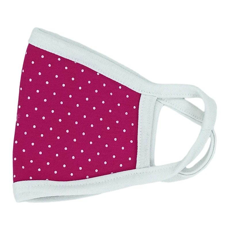 ماسک پارچه‌ای بچگانه مدل خال دار