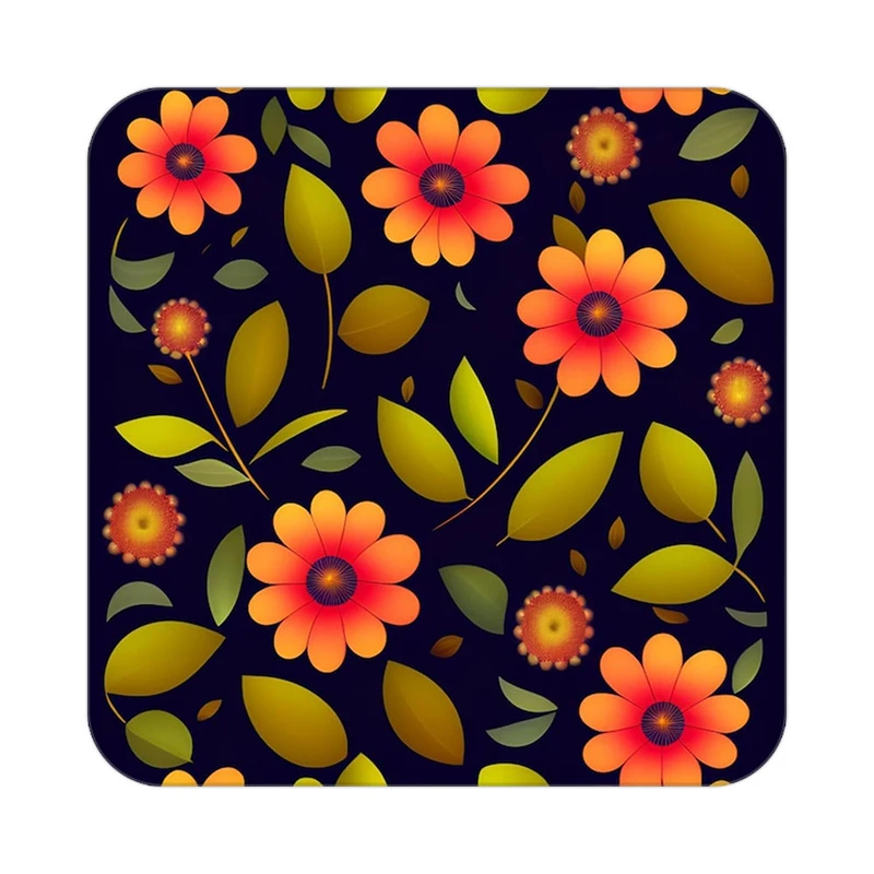 زیر لیوانی کاکتی طرح گل مدل mp16398