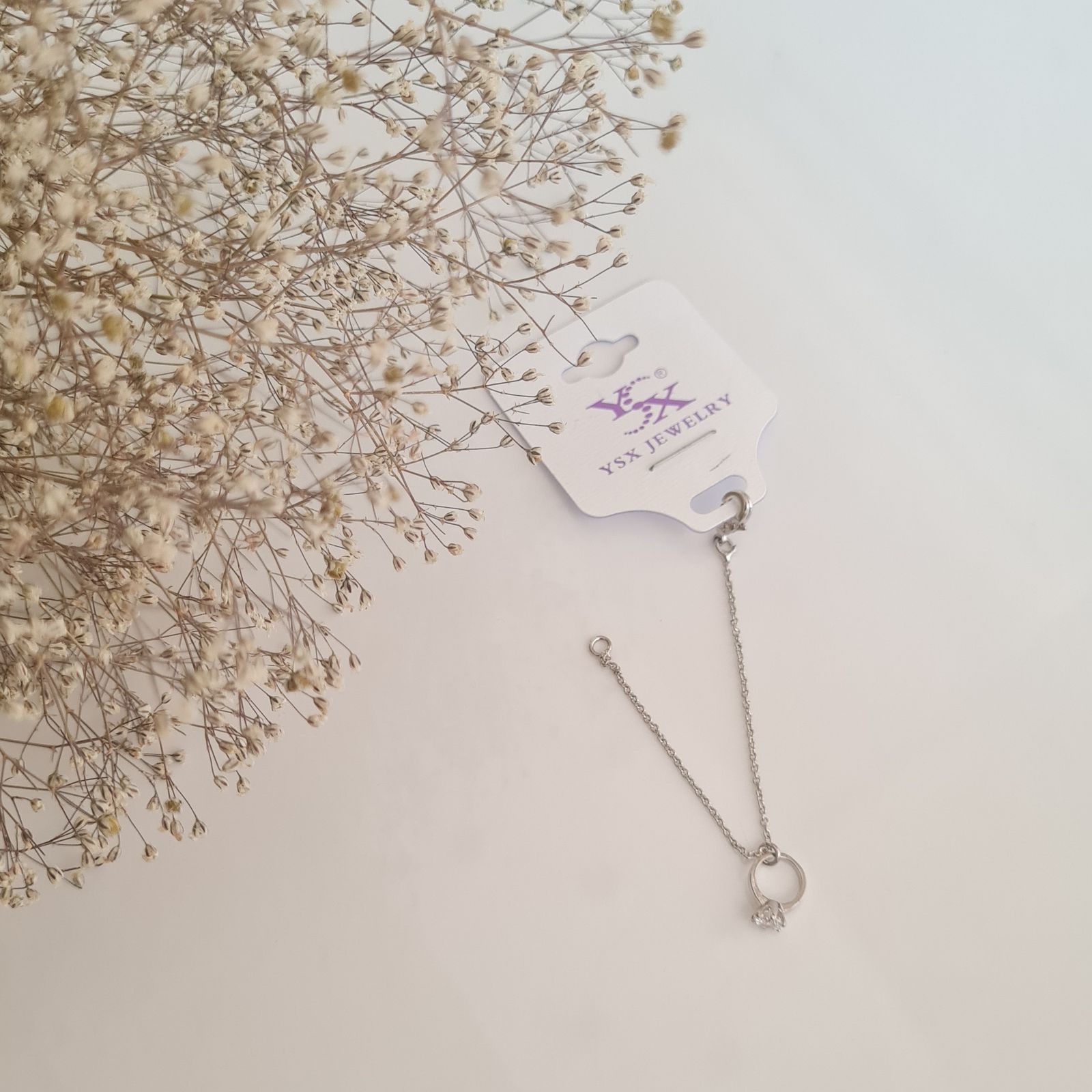 آویز ساعت زنانه وای اس ایکس مدل تک نگین - - 2