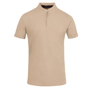 پولوشرت آستین کوتاه مردانه کروم مدل Mao collar 2312319
