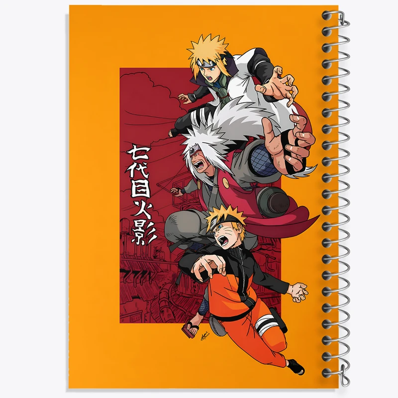 دفتر ژورنال نویسی 50 برگ خندالو مدل نقطه ای طرح انیمه ناروتو (Naruto) کد N4840