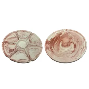 اردوخوری مدل گل و دایره کد102 مجموعه 2 عددی
