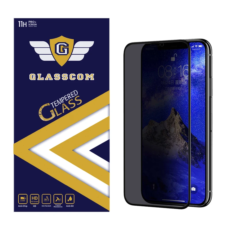 محافظ صفحه نمایش حریم شخصی گلس کام مدل GC-MPV مناسب برای گوشی موبایل اپل iPhone XS Max / 11 Pro Max