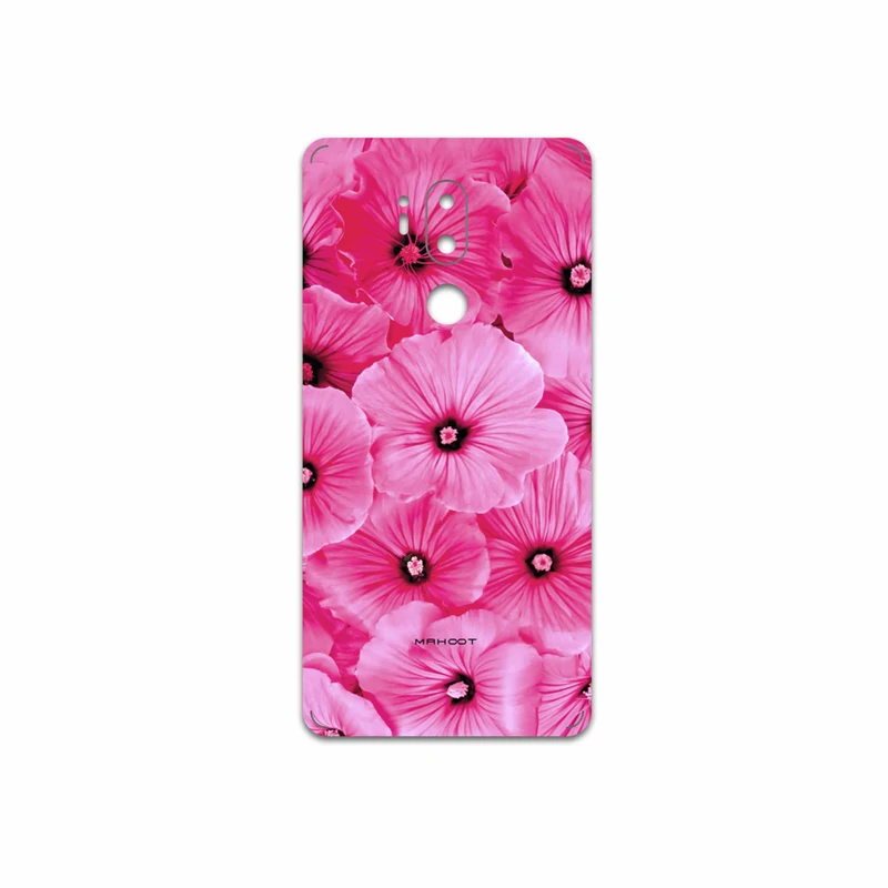 برچسب پوششی ماهوت مدل Pink-Flower مناسب برای گوشی موبایل ال جی G7 PLUS THINQ