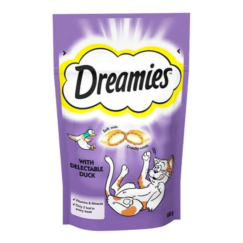تشویقی گربه دریمیز مدل اردک وزن 60 گرم