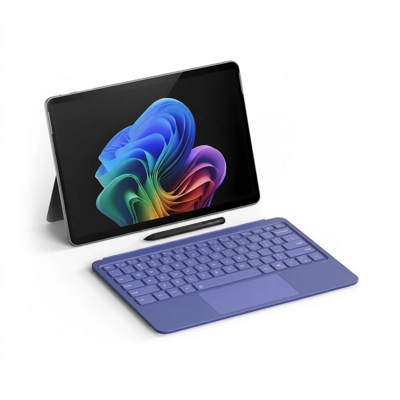  تبلت 12 اینچی مایکروسافت مدل Surface Pro-Snapdragon X Plus ظرفیت 512 گیگابایت و رم 16 گیگابایت به همراه کیبورد سرفیس پرو و قلم Slim pen 2