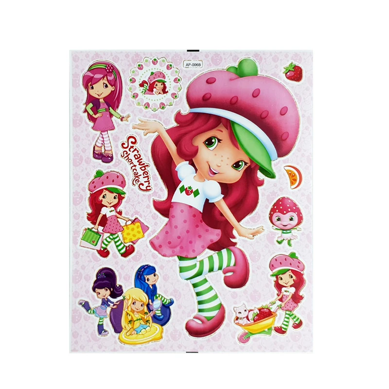  برچسب طرح دختر توت فرنگی کد 5001