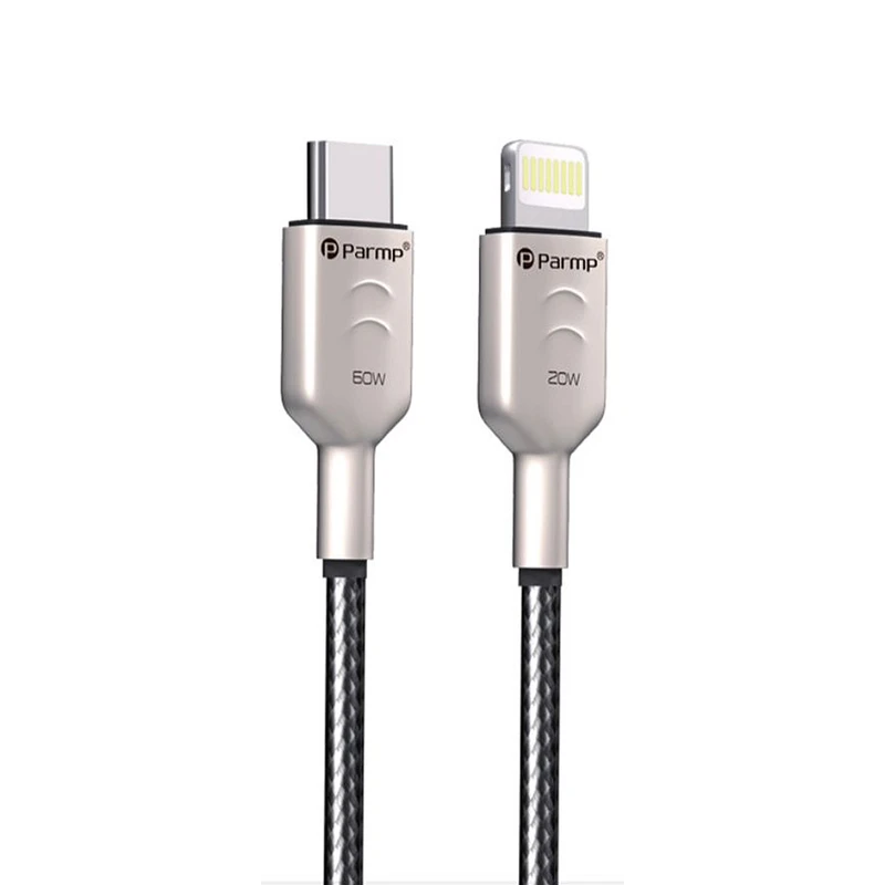 کابل تبدیل USB-C به لایتنینگ پارمپ مدل PUDC-24CL1M 20W طول 1 متر