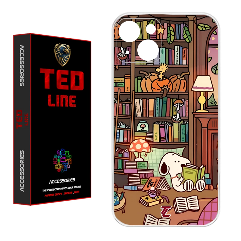 کاور تدلاین طرح اسنوپی کد 1218 مناسب برای گوشی موبایل اپل Iphone 13 / 14