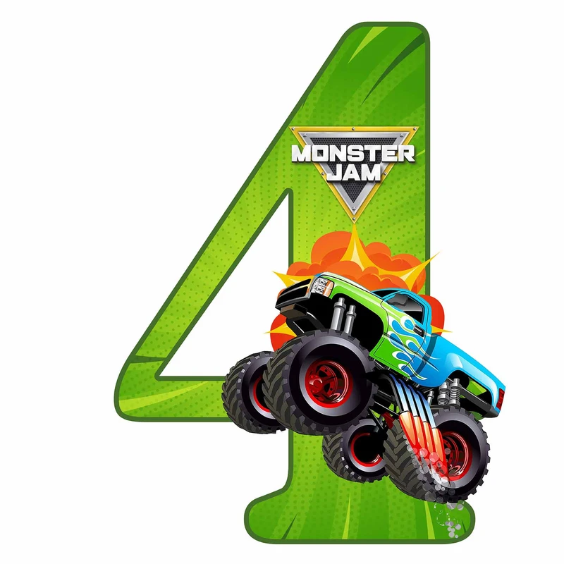 استند رومیزی مدل عدد 4 طرح مانستر جم کد 1577