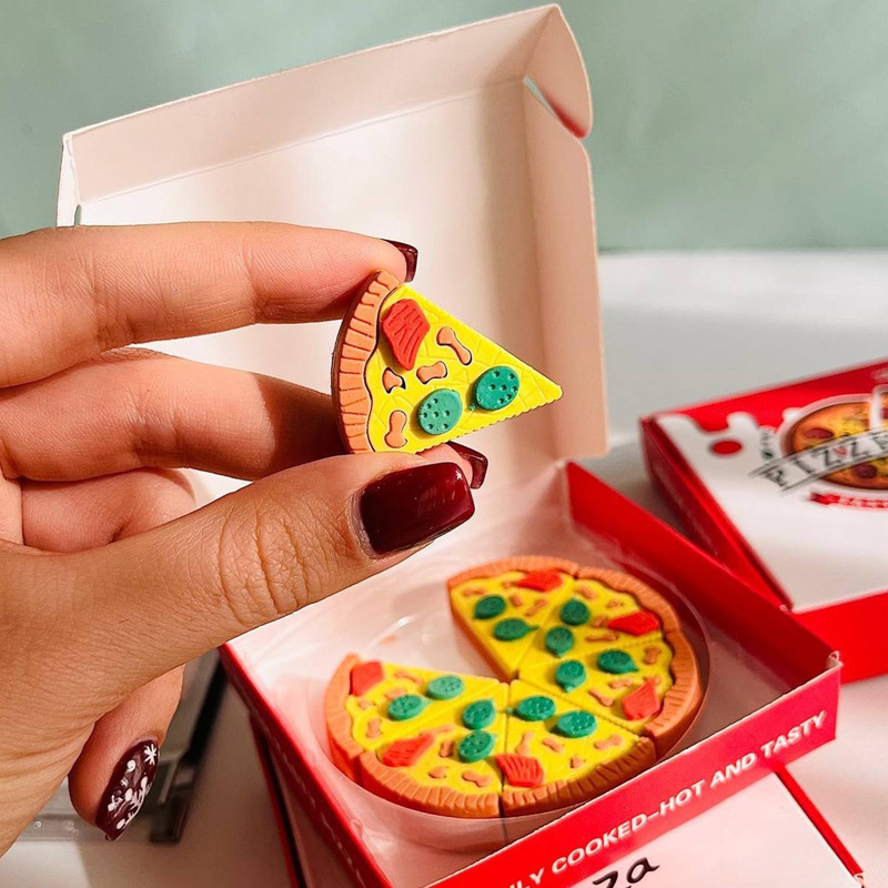 پاک کن مدل جعبه پیتزا بسته 7 عددی