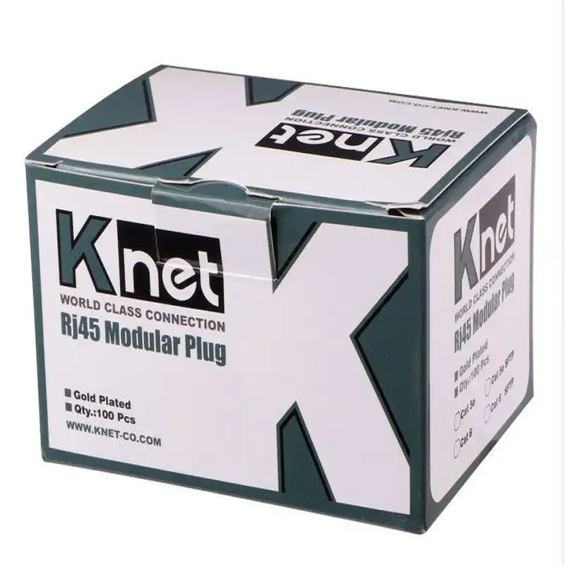 کانکتور Rj45 Cat6 UTP کی نت مدل K-NC6U0100 بسته 100 عددی