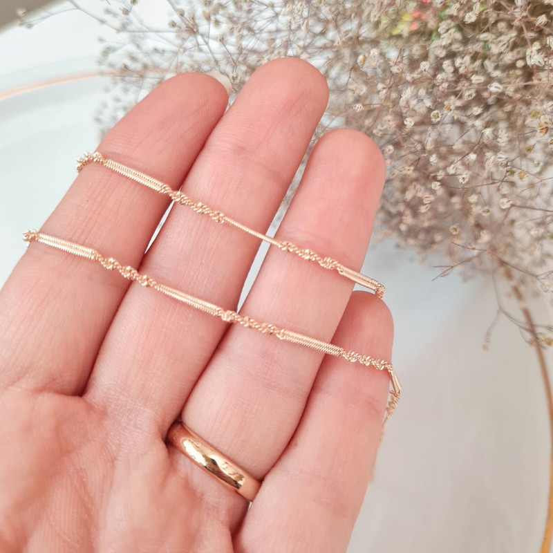 زنجیر زنانه ژوپینگ مدل مارپیچ زنجیر زنانه ژوپینگ مدل مارپیچ