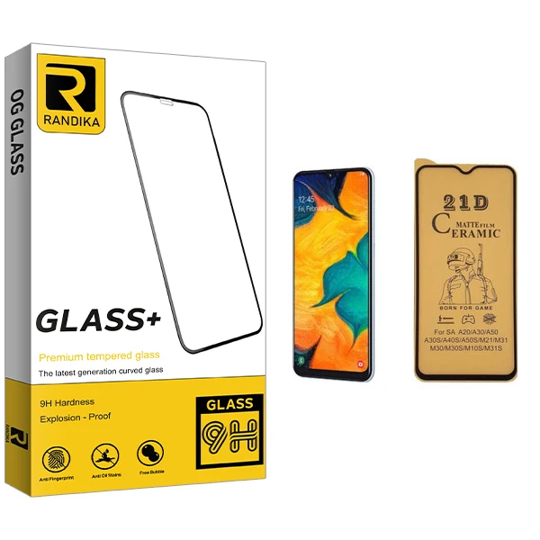 محافظ صفحه نمایش سرامیکی راندیکا مدل GLD مناسب برای گوشی موبایل سامسونگ Galaxy A30