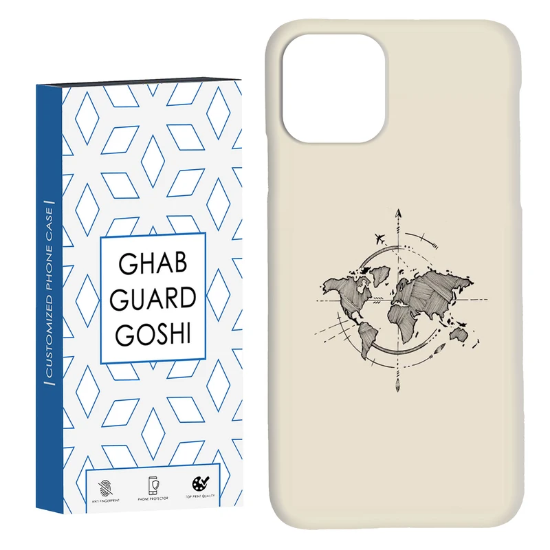کاور قاب گارد گوشی طرح نقشه کد Dimo-175 مناسب برای گوشی موبایل اپل  IPHONE 11