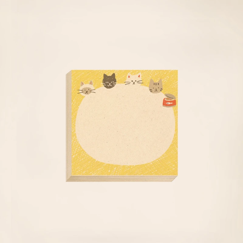 کاغذ یادداشت مریخ مدل Cats 1036 سایز ۹×۹ سانتیمتر بسته ۱۰۰ عددی 