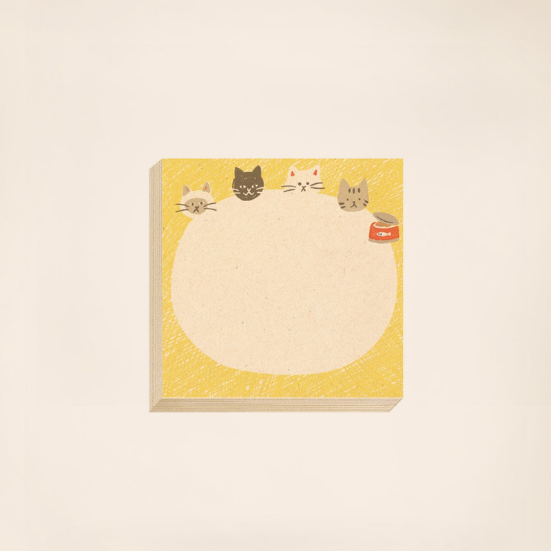 کاغذ یادداشت مریخ مدل Cats 1036 سایز ۹×۹ سانتیمتر بسته ۱۰۰ عددی 