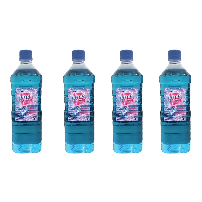 محلول شیشه‌شوی خودرو الترا پاور مدل زمستانه حجم 1 لیتر مجموعه 4 عددی