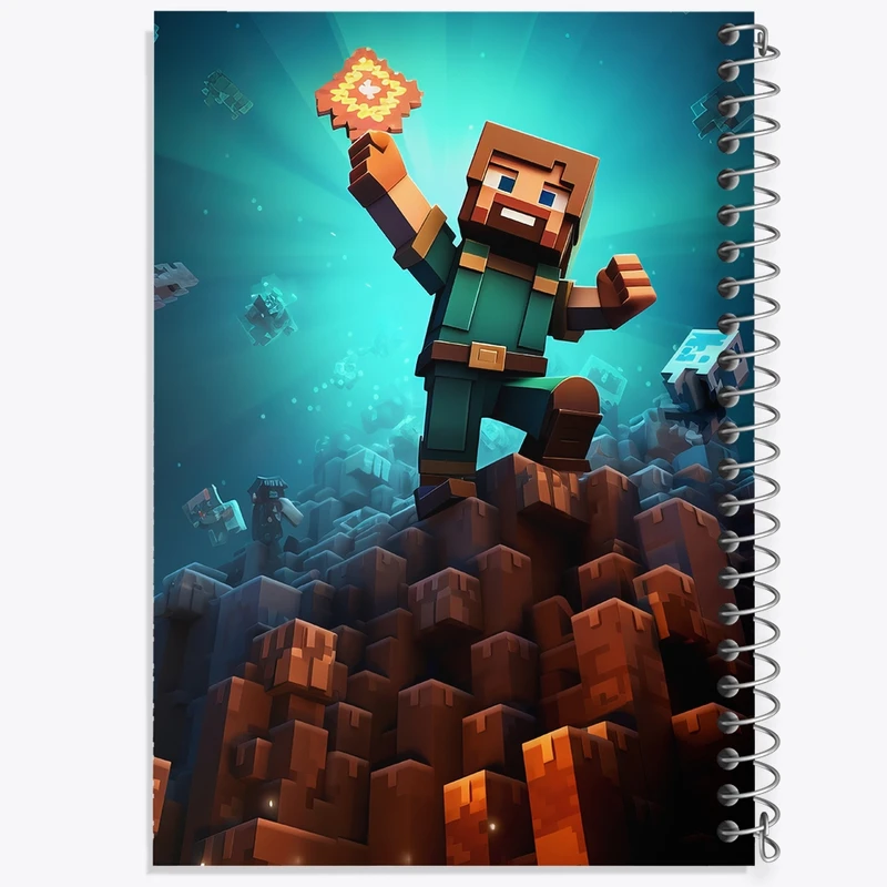 دفتر لیست خرید 50 برگ خندالو طرح ماینکرافت (Minecraft) کد F2170