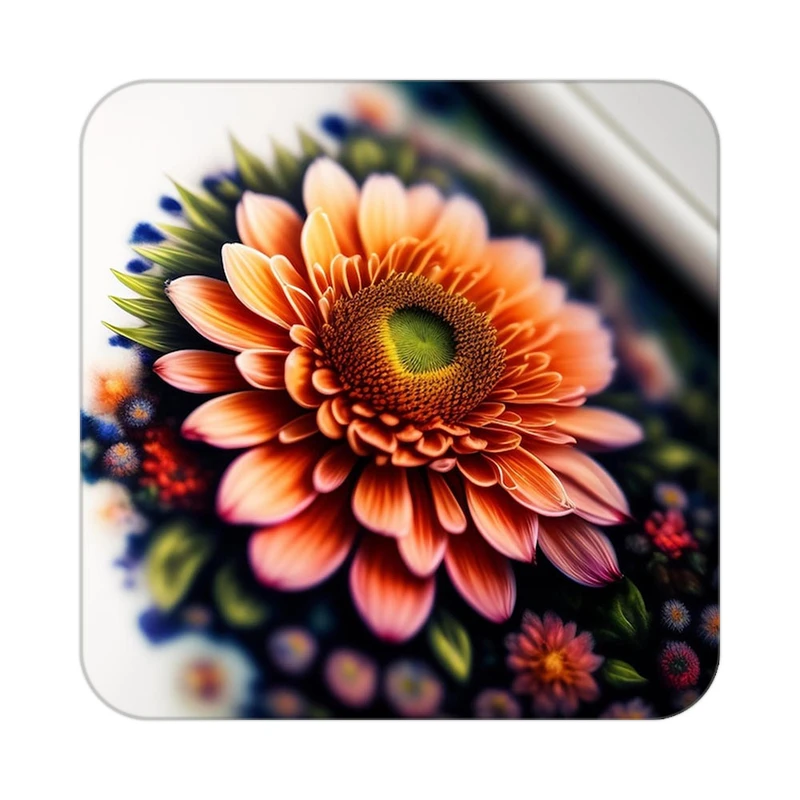 زیر لیوانی کاکتی طرح گل مدل mp17518