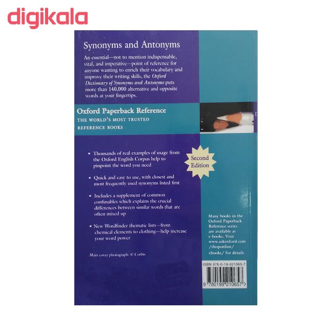 کتاب Oxford Dictionary of Synonyms And Antonyms اثر Oxford University انتشارات Oxford main 1 1