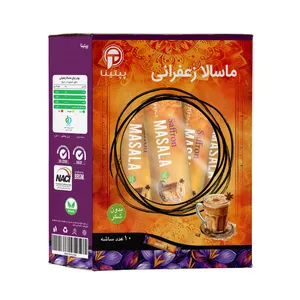 چای ماسالا زعفرانی بدون شکر پپتینا - 100 گرم بسته 10 عددی