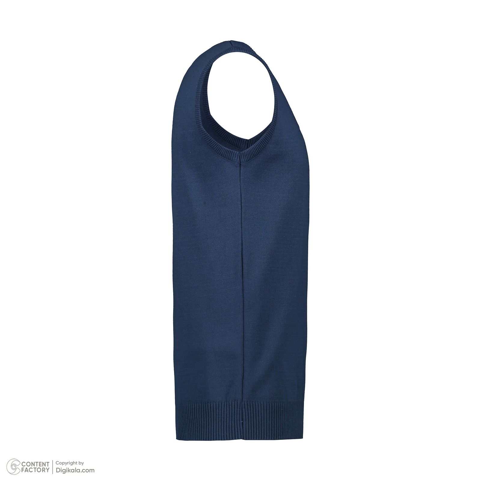 ژیله مردانه تریکو پاییزان مدل J700 رنگ آبی نفتی -  - 3