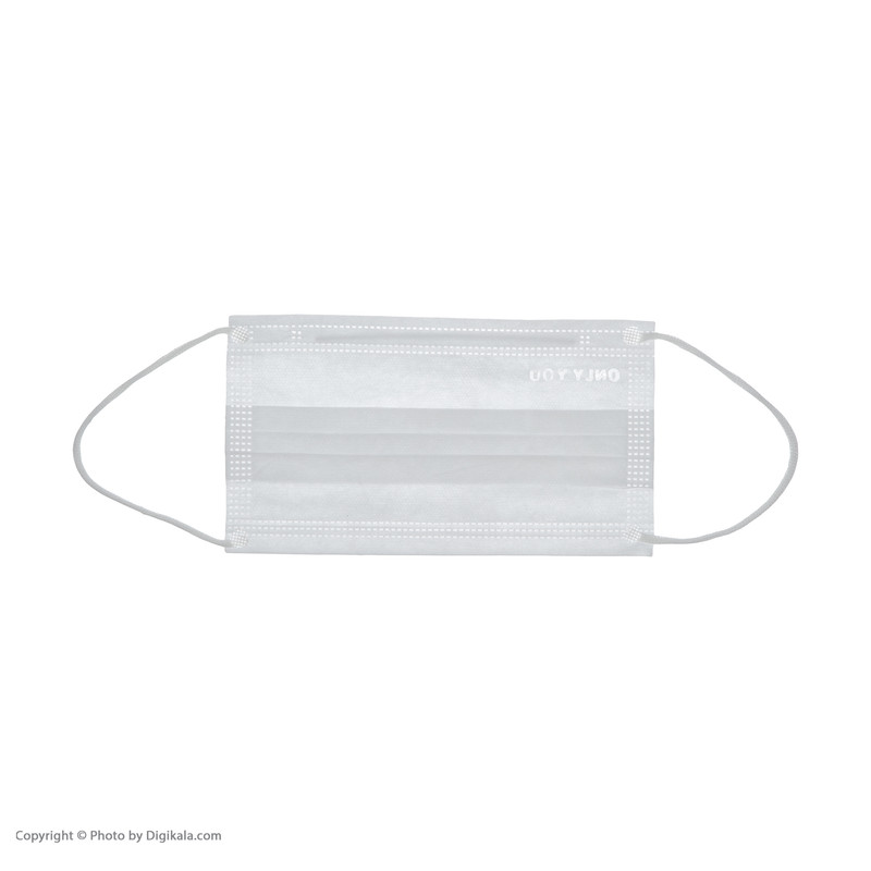 ماسک تنفسی اونلی یو مدل سه لایه CVLwt 503 بسته 50 عددی به همراه گیره نگهدارنده ماسک ماسک تنفسی اونلی یو مدل سه لایه CVLwt 503 بسته 50 عددی به همراه گیره نگهدارنده ماسک