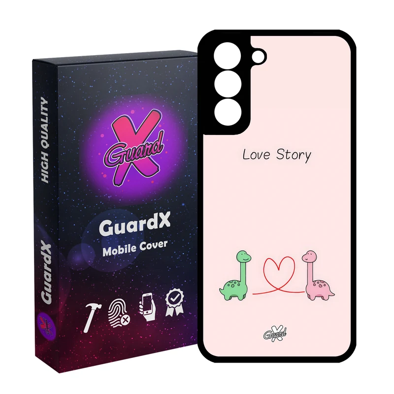 کاور گارد ایکس طرح Love مدل Glass10654 مناسب برای گوشی موبایل سامسونگ Galaxy S21 FE