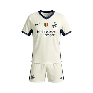 ست تی‌شرت آستین کوتاه و شلوارک ورزشی مردانه مدل اینتر میلان کد Away 2025