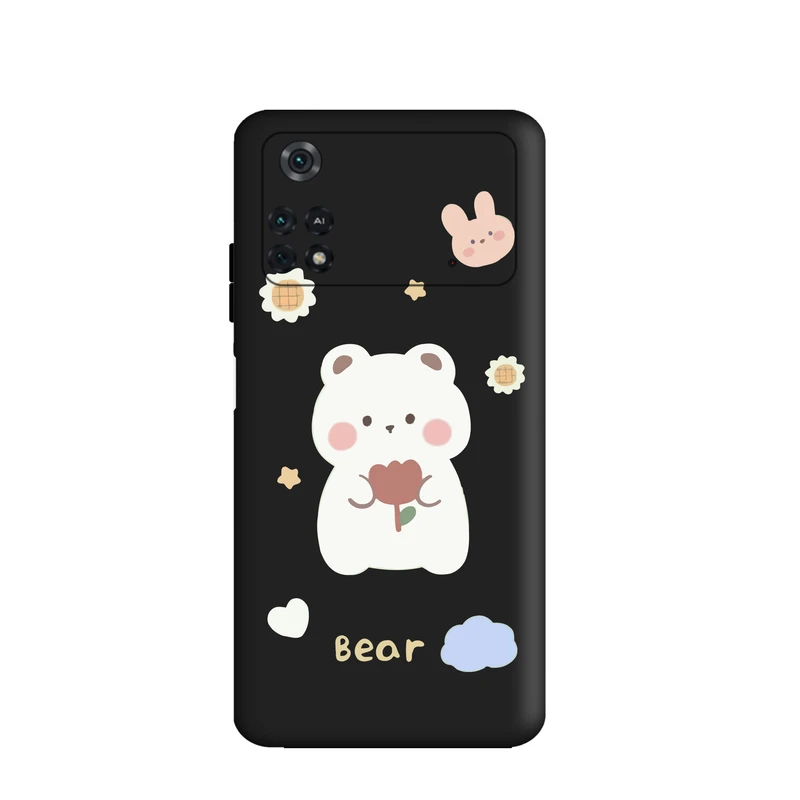 کاور قاب گارد طرح خرسی  کد FF949  مناسب برای گوشی موبایل شیائومی Poco m4 pro 4G