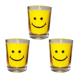 شمع طرح ایموجی مجموعه 3 عددی