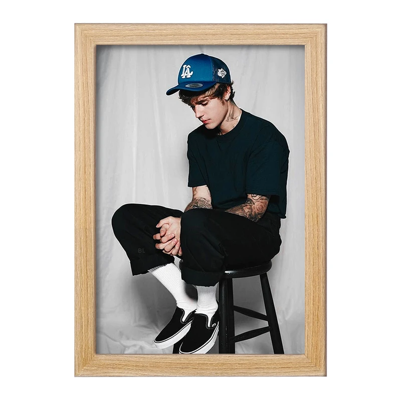 تابلو خندالو مدل جاستین بیبر Justin Bieber  کد 19027