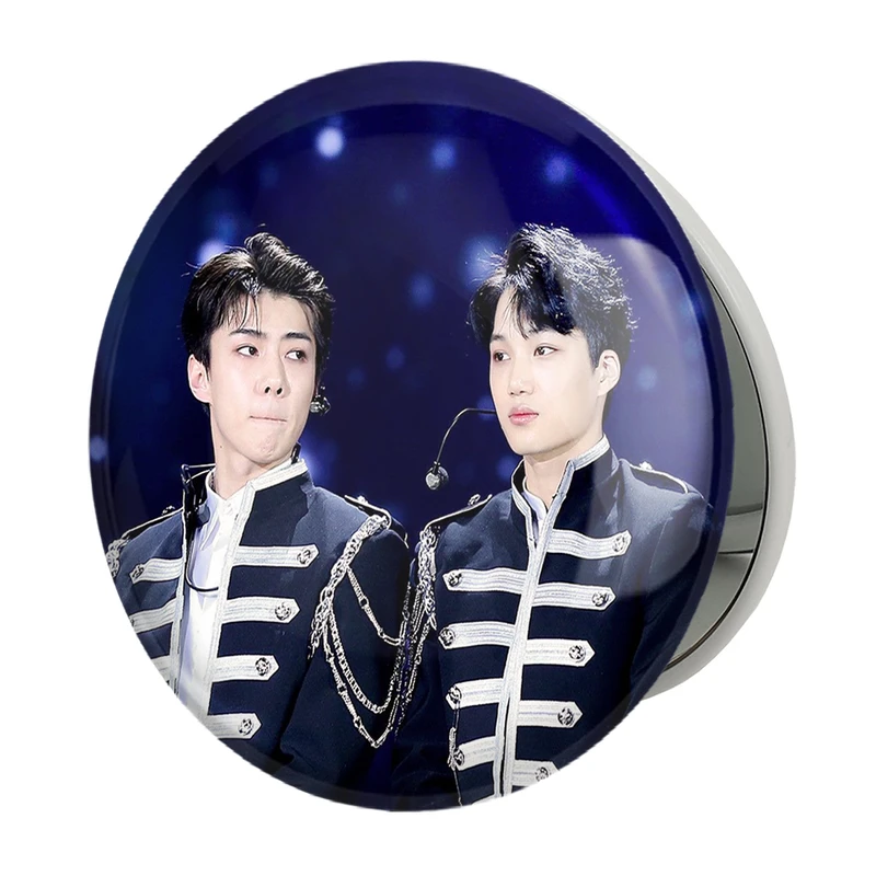 آینه جیبی خندالو طرح گروه اکسو EXO مدل تاشو کد 13573 