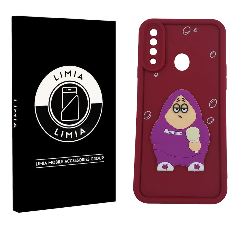 کاور لیمیا مدل سولید لنزدار طرح عروسکی برجسته مناسب برای گوشی موبایل سامسونگ Galaxy A20s