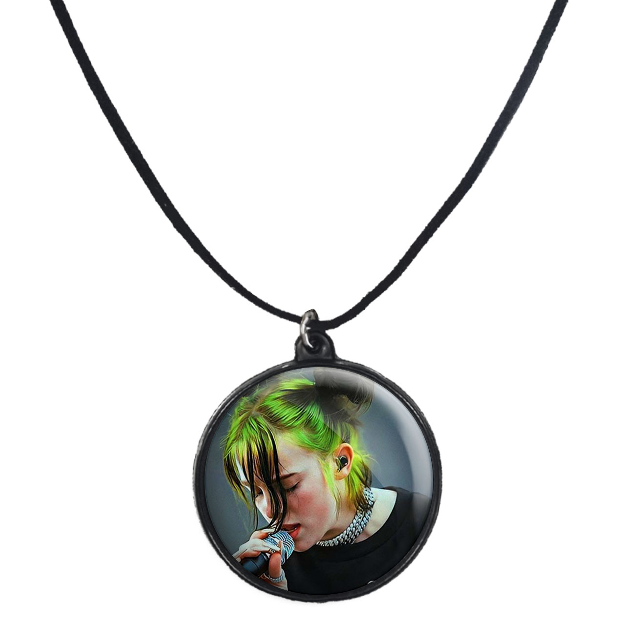 گردنبند پرمانه طرح بیلی آیلیش کد pmb.8388 مدل دو طرفه