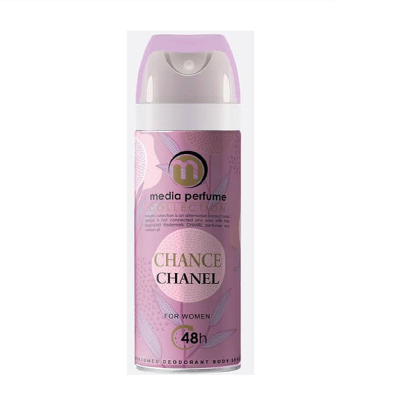 اسپری خوشبو کننده بدن زنانه مدیا مدل Chanel CHNC حجم 200 میلی لیتر به همراه اسپری خوشبو کننده بدن مردانه مدل Lacoste Challenge