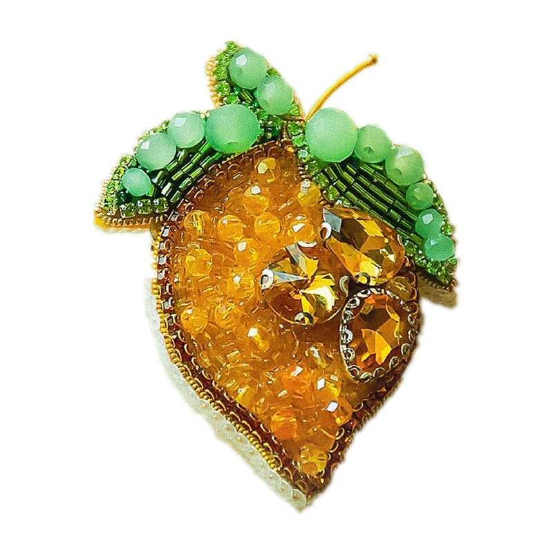 گل سینه زنانه مدل لیمو