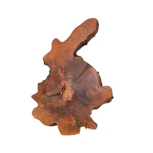 ساعت دیواری چوبی مدل روستیک