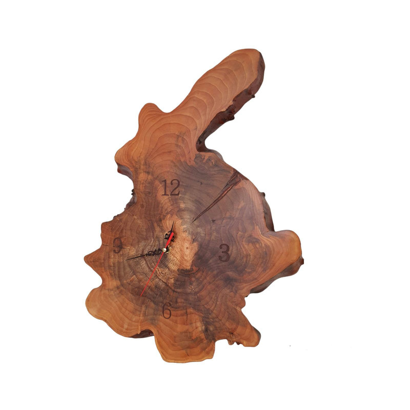 ساعت دیواری چوبی مدل روستیک